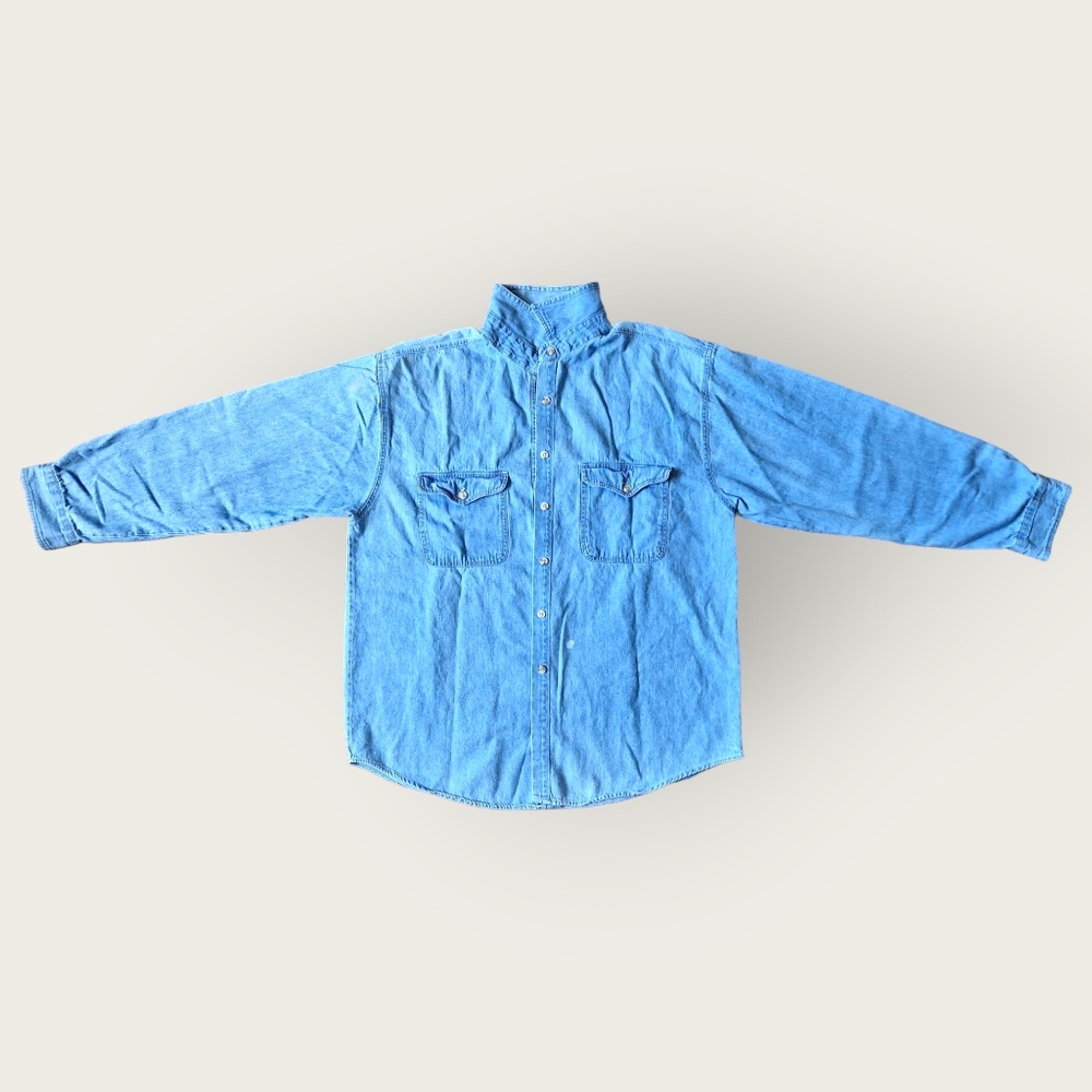 HG NY Men's Long Sleeve Denim Shirt